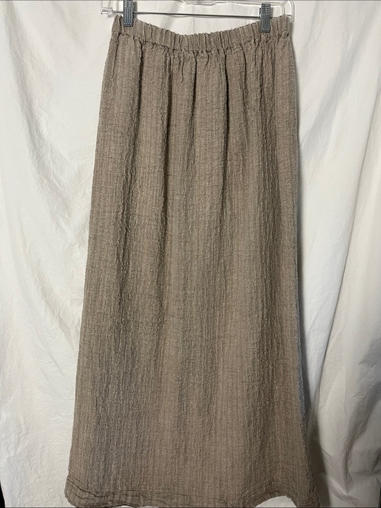 Flax Dresses & Skirts - Flax Textured Linen Maxi Skirt Natural Size Medium